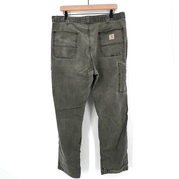 Carhartt Lived In Relaxed Fit Peat Canvas Work Pant 40 x 34 - Picture 3 of 6